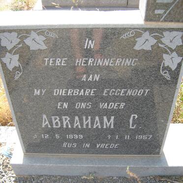 SWANEPOEL Abraham C. 1899-1957 &amp; Clara Isabella 1914-1983 