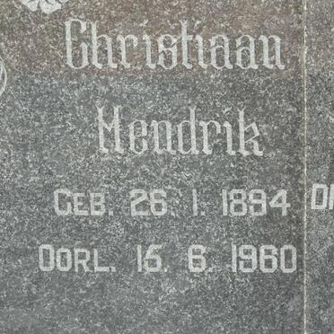 STEENKAMP Christiaan Hendrik 1894-1960
