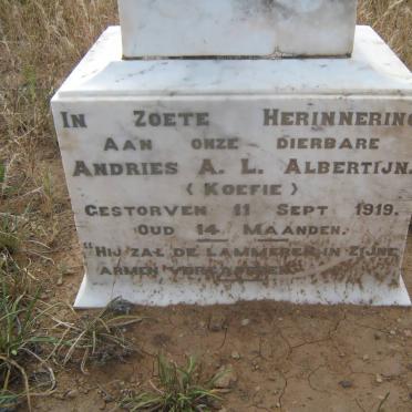 ALBERTIJN Andries A.L. -1919