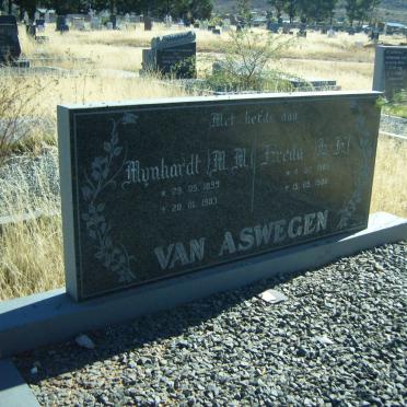 ASWEGEN M.M., van 1899-1983 &amp; E.F. 1903-1980