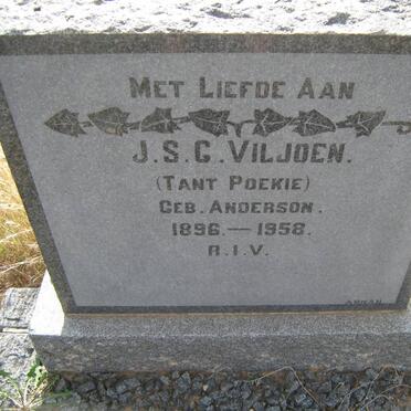 VILJOEN J.S.C. nee ANDERSON 1896-1958