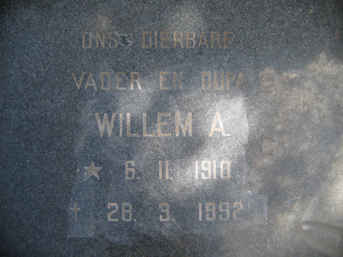 VISAGIE Willem A. 1910-1992