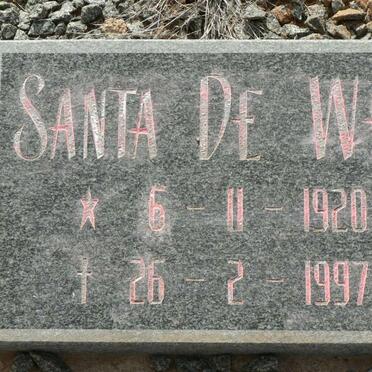 WET Santa, de 1920-1997