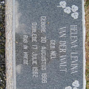 WALT Helena Levina, van der nee NEL 1866-1962