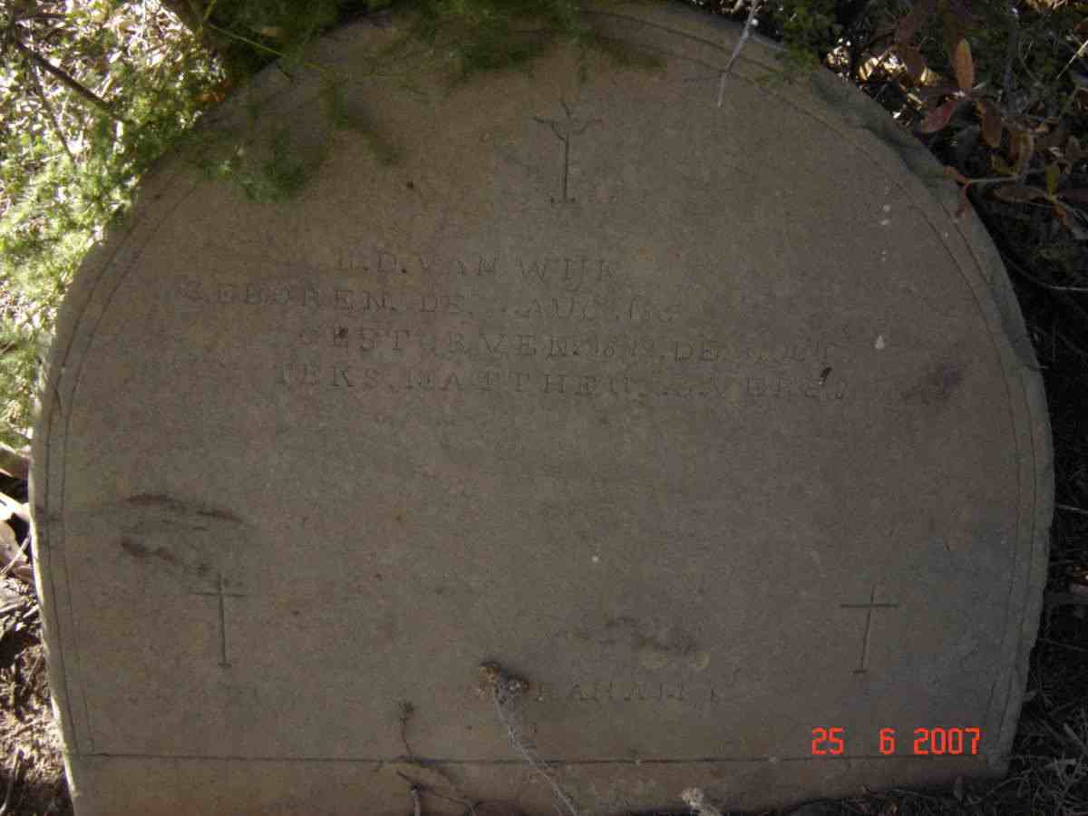 WIJK B.D., van 185?-1899