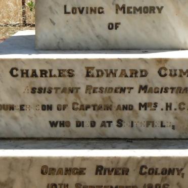 CUMBER Charles Edward -1906