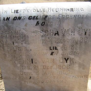 DYK Johanna Jacoba, van nee MYNHARDT 1888-1913 :: DYK Hennie, van 1908-1930