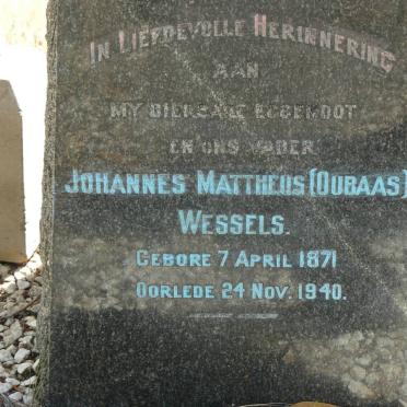 WESSELS Johannes Mattheus 1871-1940 :: WESSELS Ina 1910-1911