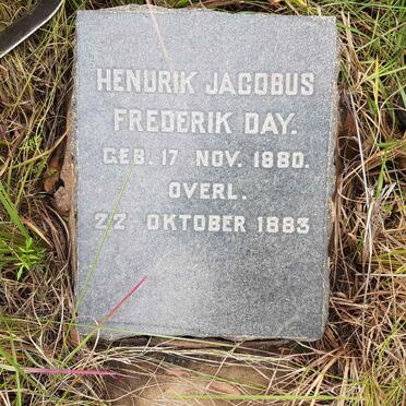 DAY Hendrik Jacobus Frederik 1880-1883