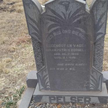 PELSER Abram Petrus Cornelius 1889-1946