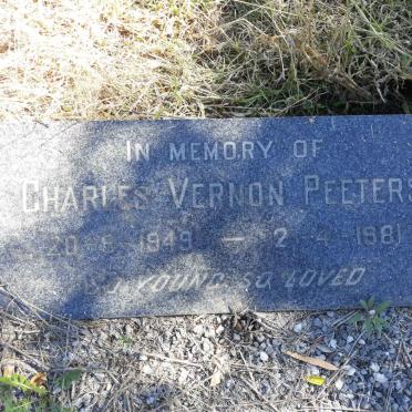 PEETERS Charles Vernon 1949-1981