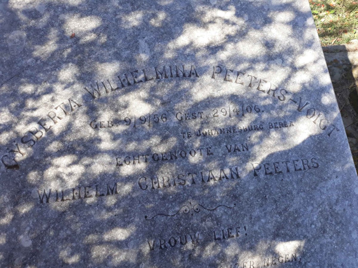 PEETERS Gysberta Wilhelmina nee VOIGT 1856-1906