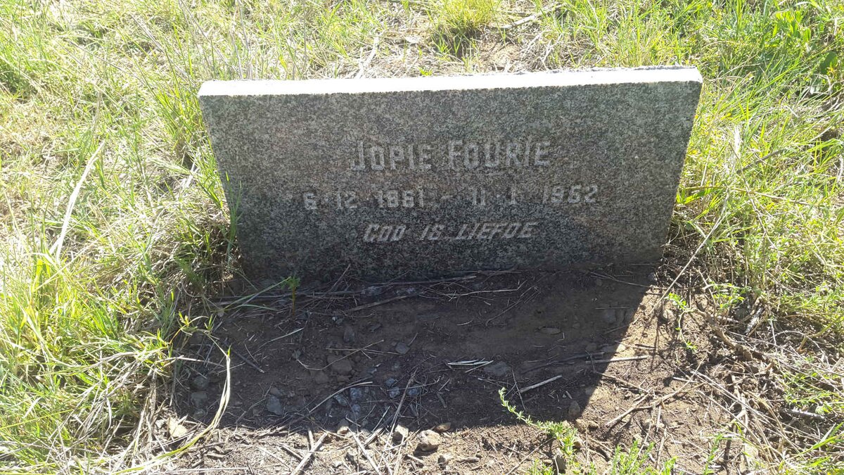 FOURIE Jopie 18?1-1952