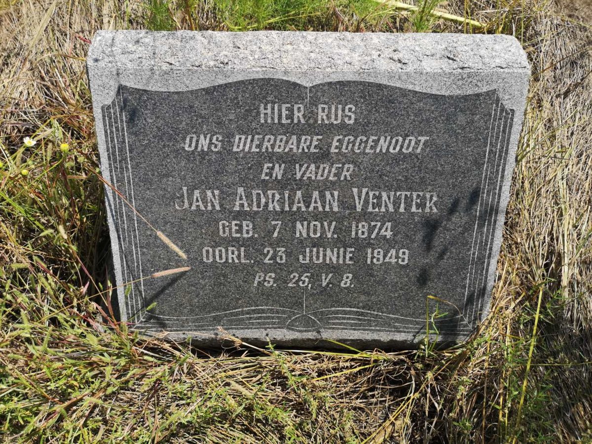VENTER Jan Adriaan 1874-1949