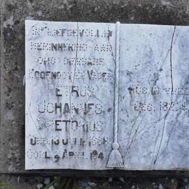 PRETORIUS Petrus Johannes 1888-1941