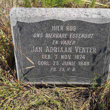 VENTER Jan Adriaan 1874-1949