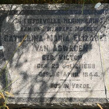 ASWEGEN Catherina Maria Elizabeth, van nee VICTOR 1888-1944