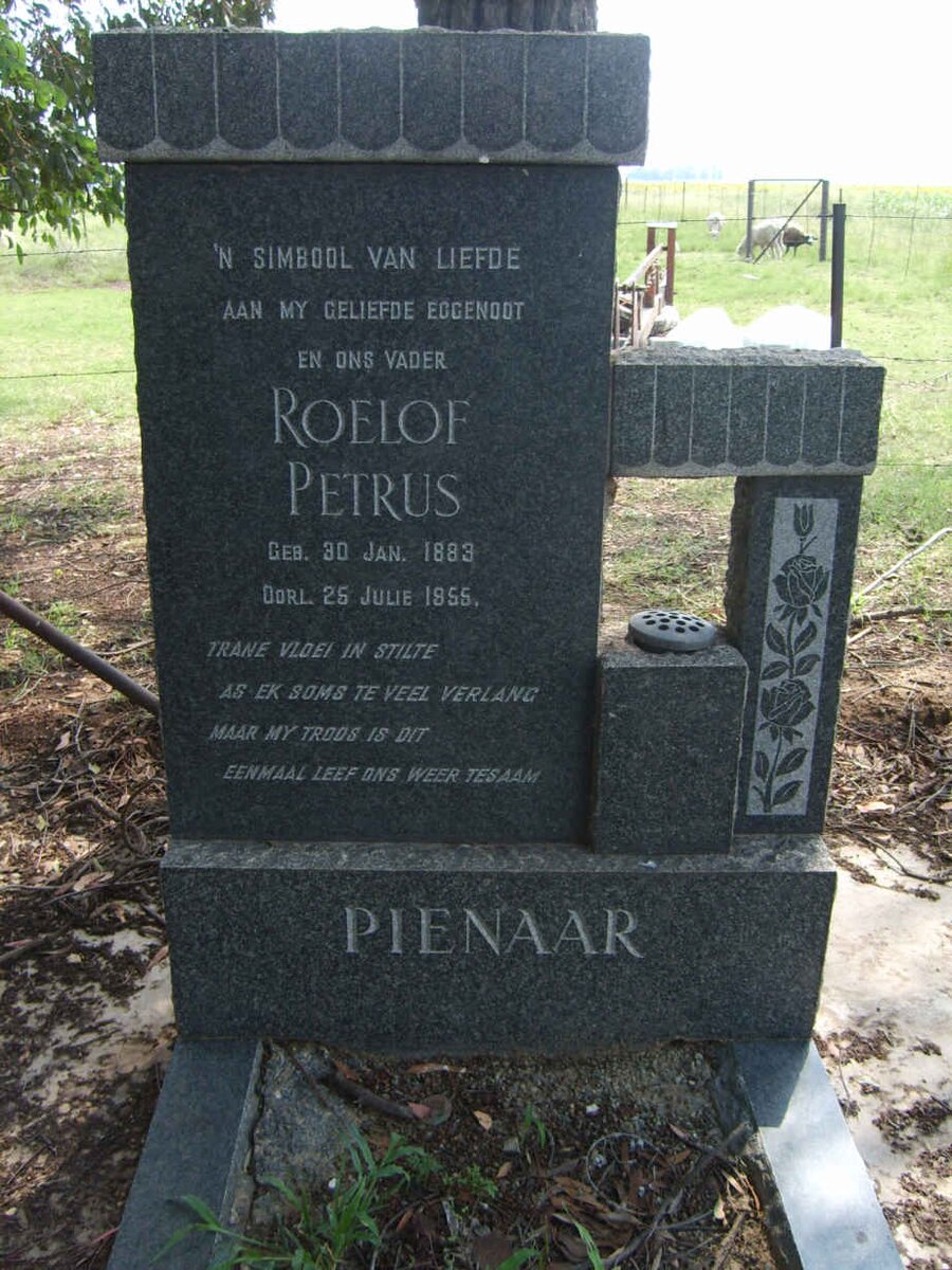 PIENAAR Roelof Petrus 1883-1955