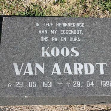 AARDT Koos, van 1931-1998