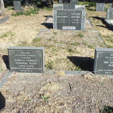 BLOEM Dirk Cornelius 1919-1984 &amp; Isabella Fredrika Catharina STEFFEN 1916-1976 