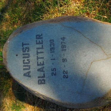 BLAETTLER August 1930-1974