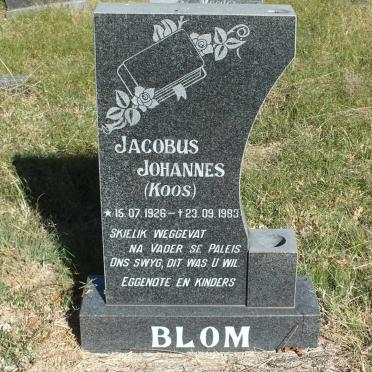 BLOM Jacobus Johannes 1926-1983