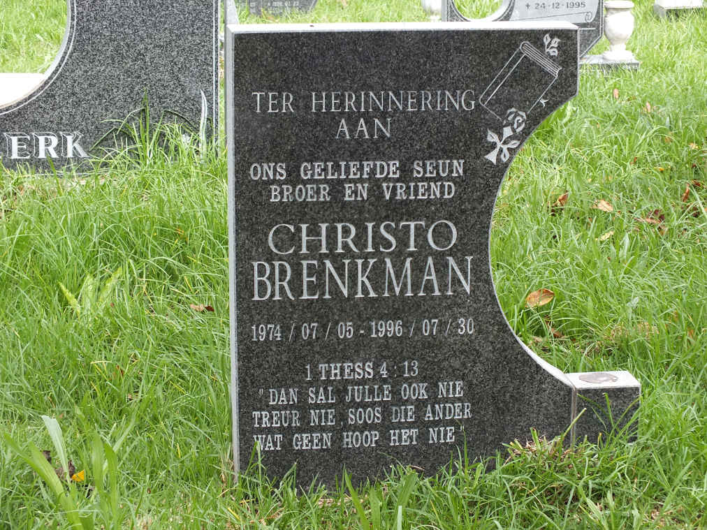 BRENKMAN Christo 1974-1996