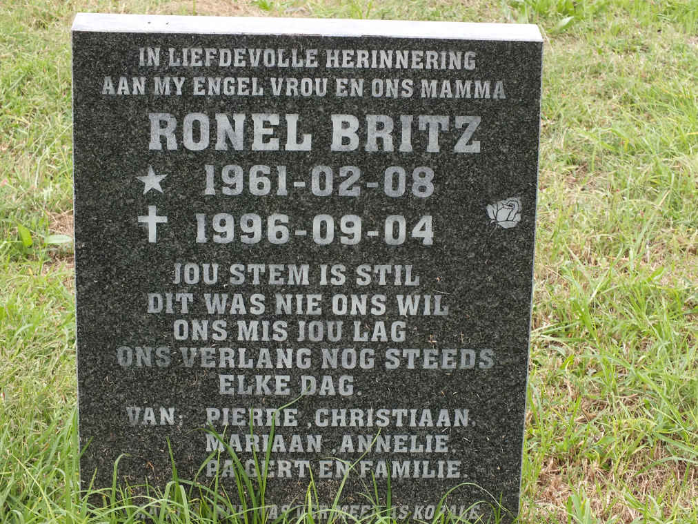 BRITZ Ronel 1961-1996