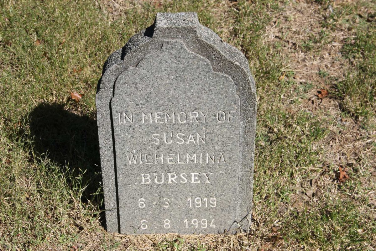 BURSEY Susan Wilhelmina 1919-1994