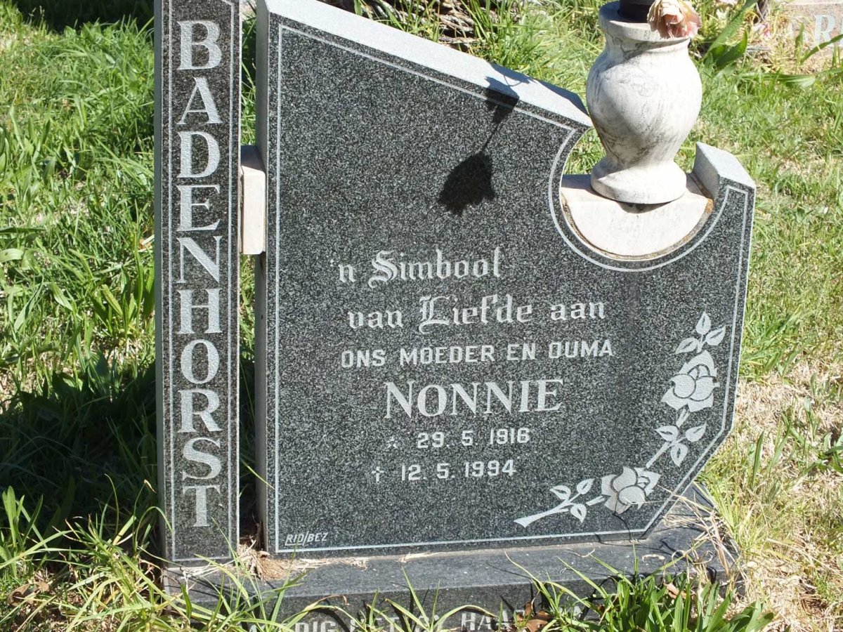 BADENHORST Nonnie 1916-1994