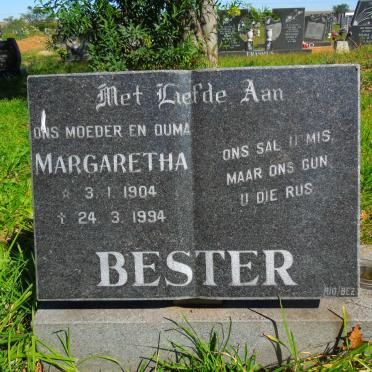 BESTER Margaretha 1904-1994