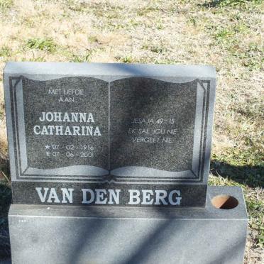 BERG Johanna Catharina, van den 1916-2001