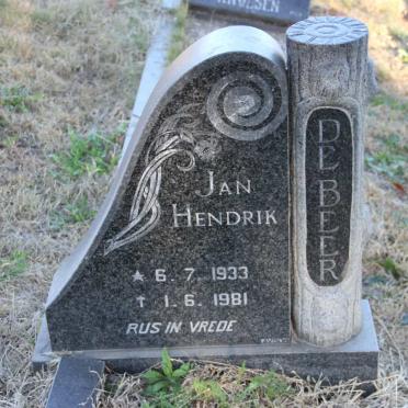 BEER Jan Hendrik, de 1933-1981