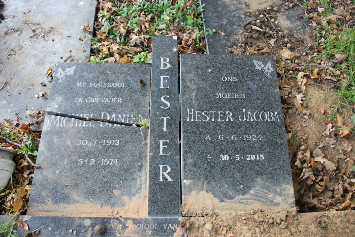 BESTER Michiel Daniel 1913-1974 &amp; Hester Jacoba 1924-2015