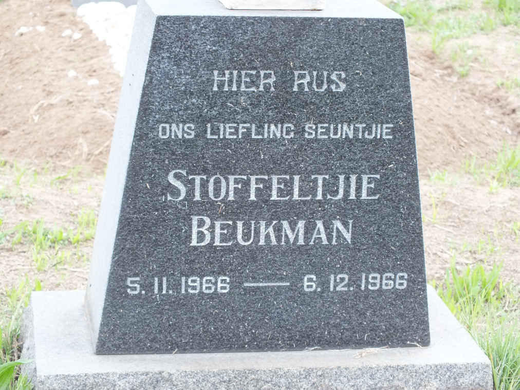 BEUKMAN Stoffeltjie 1966-1966