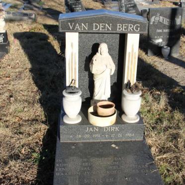 BERG Jan Dirk, van den 1951-1984