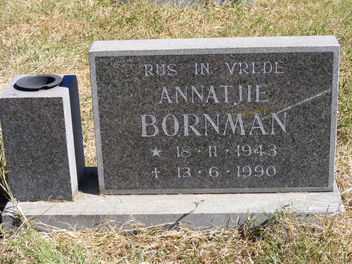 BORNMAN Annatjie 1943-1990