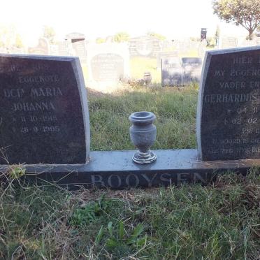 BOOYSEN Gerhardus Martinus 1923-1990 &amp; Lucia Maria Johanna 1915-1995