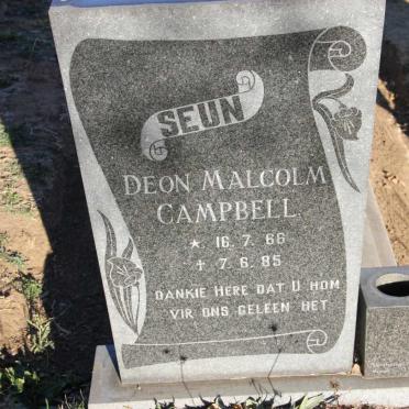 CAMPBELL Deon Malcolm 1966-1985