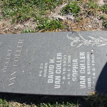 COLLER David H., van 1930-1998 &amp; Sophia STRYDOM 1940- :: VAN COLLER Ockert 1966-1992