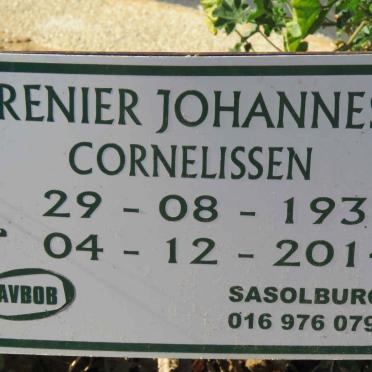CORNELISSEN Renier Johannes 1938-2014