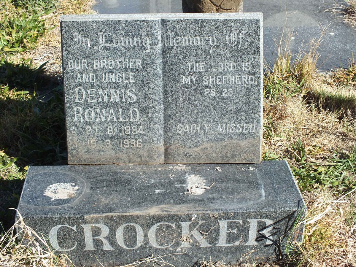 CROCKER Dennis Ronald 1934-1996