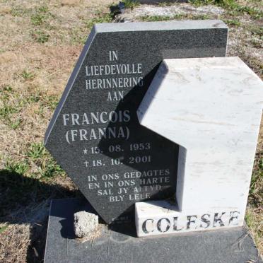 COLESKE Francois 1953-2001