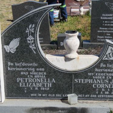 CRONJE Stephanus Johannes Corneluis 1940-2000 &amp; Petronella Elizabeth 1942-