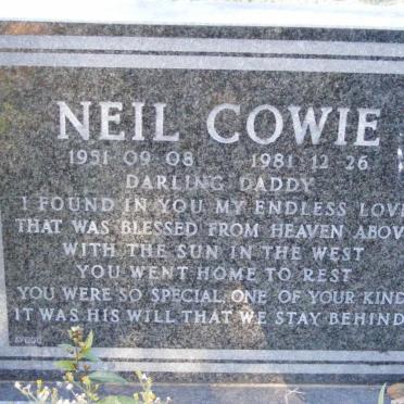 COWIE Neil 1951-1981