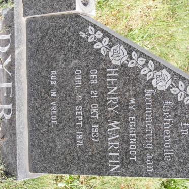 DYER Henry Martin 1937-1971