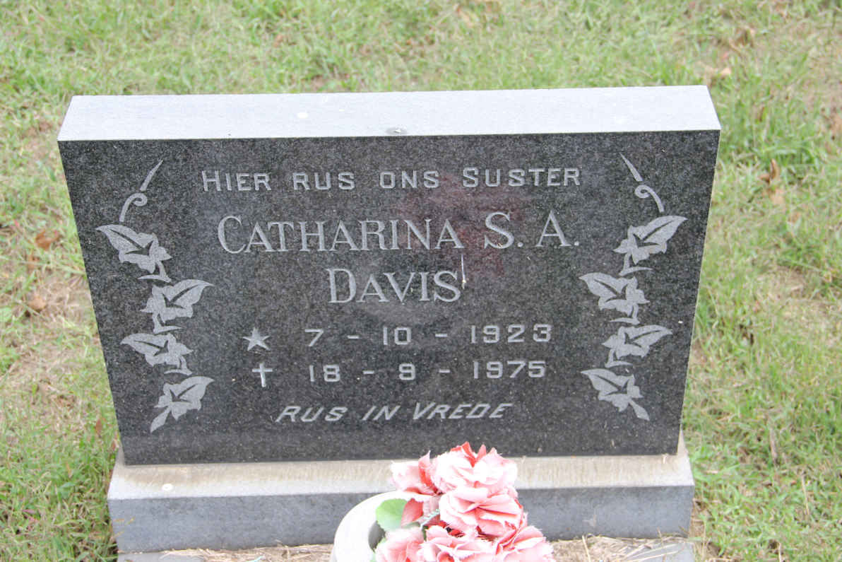 DAVIS Catharina S.A. 1923-1975