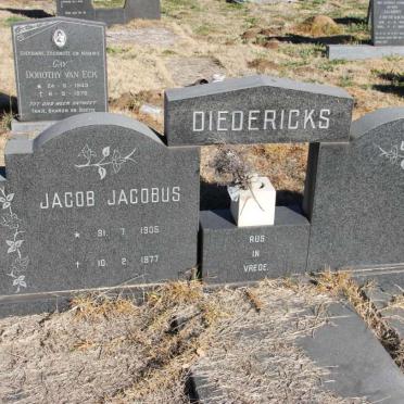 DIEDERICKS Jacob Jacobus 1905-1977