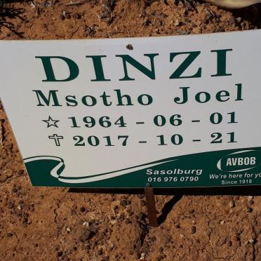 DINZI Msotho Joel 1964-2017