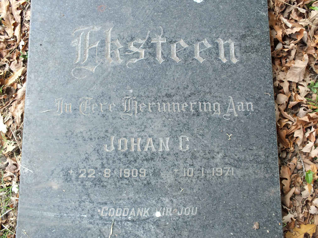 EKSTEEN Johan C. 1909-1971